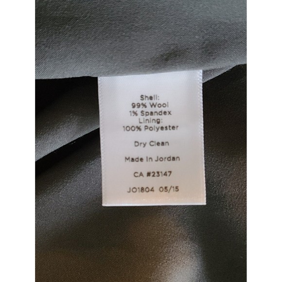 Talbots Straight Skirt Grey Wool-Blend Italian Flannel Business Office Size 6 - Picture 5 of 6